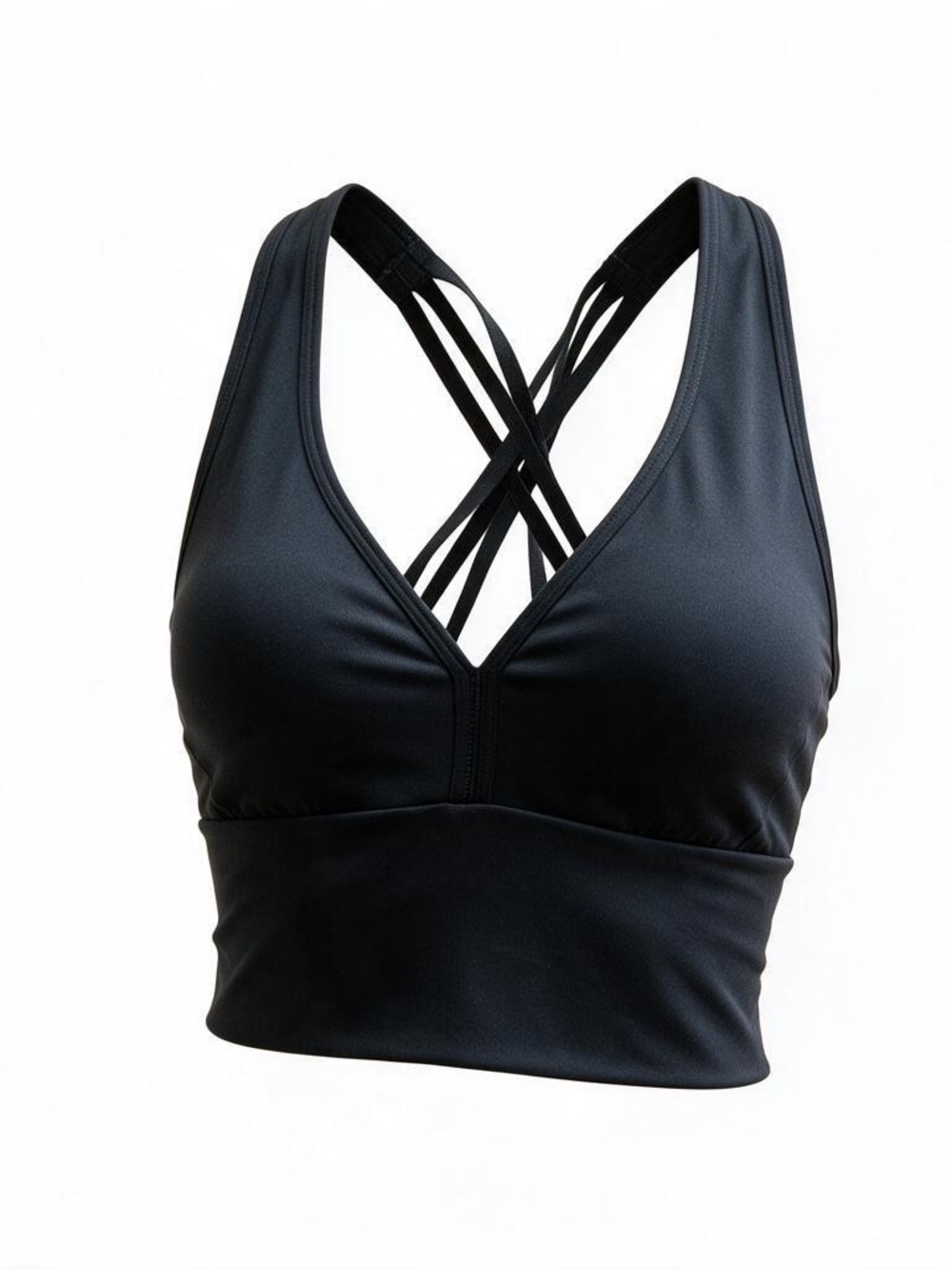 La Senza Strappy V-Neck padded Bralette — Black, size Medium